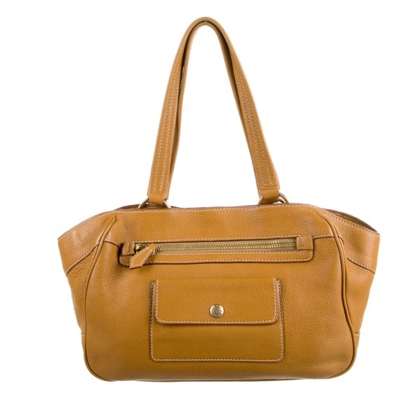 Prada Handbags - PRADA Vitello Daino Front Pocket Tote Neutral Leather Top Handle Luxury